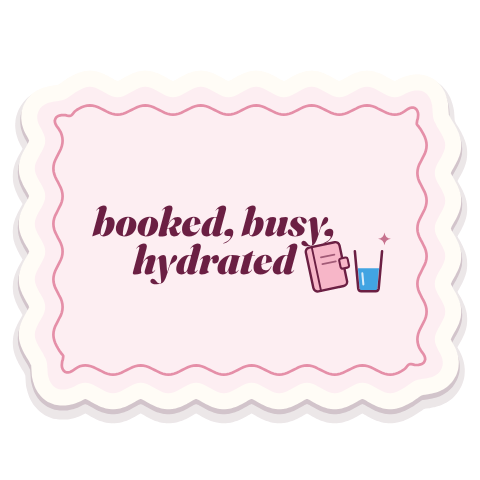 booked, busy, hydrated