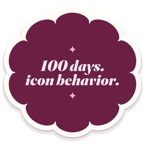 100 days. icon behavior.